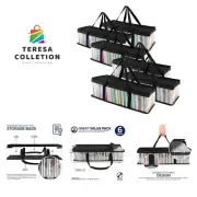 CD Storage Bags 6 Pack - Transparent PVC Media Storage - Water Resistant CD H...
