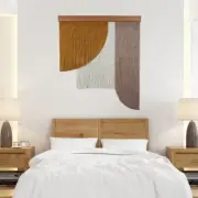 Modern Mustrad Color Large Macrame Yarn Wall Hanging Colorful Living Room Home