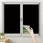 Removable Portable Blackout Curtains No Drill Temporary Curtain Living Room