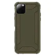 2Pc For Iphone 11 Pro Shockproof Frosted Tpu Full Coverage Protective Case(Army Green)