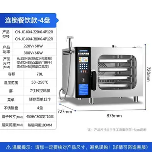 【兩年保固】馳能萬能蒸烤箱商用全自動一體機大型大容量酒店餐廳烤鴨爐電烤爐