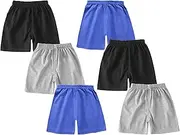 [loyboon] Toddler Shorts for Baby Boy Cotton Athletic Shorts-Boys Track Short Pants Multipack