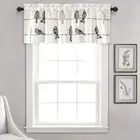 Rowley Birds Light Filtering Valance, Single Panel, 52" W x 18" L, Blush & Gr...