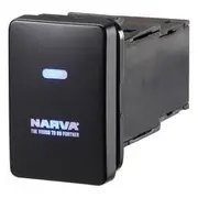 Narva OE Style Switch - Suits Toyota Landcruiser Prado 150-200 Series, Blank Push On/Off Blue LED, Toyota, 63300BL