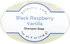 Black Raspberry Vanilla Shampoo Soap Bar By Eclectic Lady, 4 oz Bar