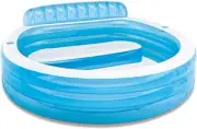 Intex Swim Center Inflatable Family Lounge Pool 90" X 86" X 31" Ages 3+ NEW
