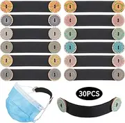 WILLBOND Ear Strap Extender Ear Strap Hook Cord Extension Buckle Protector Holder Hook Adjustable Anti-Slip Pain Relieved for Relieving Long-time Wearing Pressure Pain(30 Pieces)