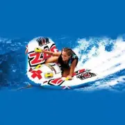 Wow Watersports Zig Zag 2 Person Inflatable Towable Water Ski Tube