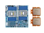 Gigabyte MZ73-LM0 Motherboard SP5 With 2xAMD EPYC 9384X 32 Core 3.1GHz CPU
