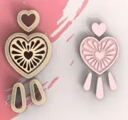 Valentine Combo 9 Polymer Clay Cutters