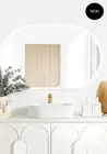LED Noosa 1200(W)x750(H) Frameless Mirror - Install Horizontal or Vertical