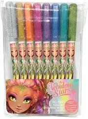 Nebulous Stars Gel Pen Set - Pack of 8 Neon & Metallic Colours, Smooth Writing & Drawing Pens for Kids & Adults, Ideal for School, Office & Home Stationery