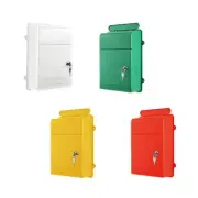 Wall Mount Mailbox Practical Waterproof Back Hollow Easy to Use Locking Mailbox