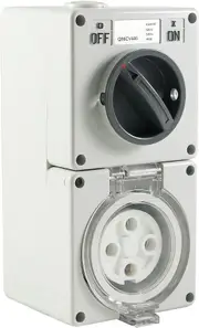 4 Pin Switched Socket Outlet (Round Pin)