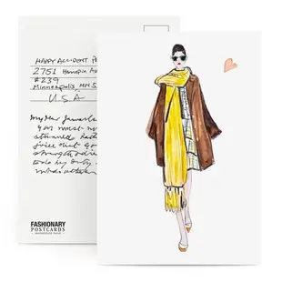 Fashionary Postcards Watercolor Womens Figure