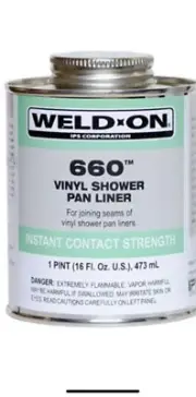 GLUPAN 10835 WELD-ON IPS 660 16 OZ PAN LINER GLUE