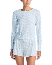 Aqua Sleep Pointelle Lounge Pajama Set - Exclusive
