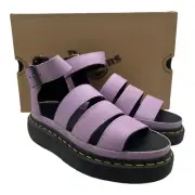 Dr. Martens Clarissa II Quad Sandals Women's Size 7 Lilac Purple Chunky Leather