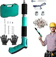 Carpentry Power Nailer - Concrete Stapler, Nail Kit | Efficient Wall Fastening Tool, Heavy-Duty Construction Equipment Including Nails for Furniture Making and Home Renovation Tasks
