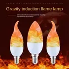 Plastic Candle Fire Light Bulb E14 E27 Candle flame bulb Indoor Outdoor