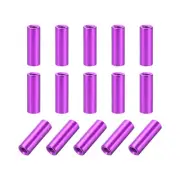 15 Pcs M3x15mm Round Aluminum Standoff Column Spacer Female Purple for DIY