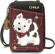 CHALA Wallet Crossbody Cell Phone Purse - Women Faux Leather Multicolor Handbag with Adjustable Strap Convertable Strap