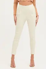 White Slim Pants High Rise - Size 14, Women's Slim Pant