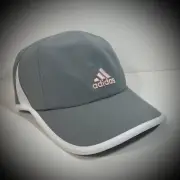 Womens ADIDAS RUNNING HAT upf 50 lightweight dry fit low profile aeroready GRAY