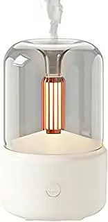 Filament LED Light Bulb Essential Oil Diffuser|Humidifiers for Bedroom and Essential Oils Aromatherapy Diffuser|Room Diffusers for Home|Aesthetic Room Decor Aroma Diffuser (White)