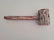 HILLBILLY ALASKAN ATTITUDE ADJUSTER Redneck Wood Hammer Funny Mallet Vintage