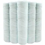 Set Of 5 Coiled Water Filter Cartridges Anti Sediment 9 Inches 3/4 - 5 Microns Compatible With 10 Inch Filters Made In France-kryc