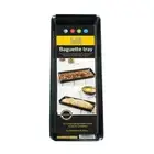 Nostik Black Rectangle 31cm Non-Stick Reusable Baguette Crisper Oven Baking Tray