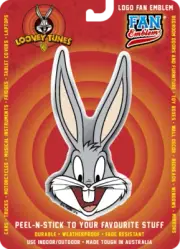 Looney Tunes Bugs Bunny Logo Domed Automotive Decal Sticker Badge Emblem