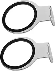 HONITANO 2pcs Hair Dryer Rack Hairdryer Wall Holder Bathroom Blow Dryer Holder Hair Dryer Stand Holder Hair Dryer Hanger Wall Mount Blow Dryer Hanger Hair Dryer Shelf Stainless Steel Silver