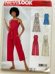 New Look 6616 Misses Jumpsuit Rompers Dress Sewing Pattern Sz 8-20 NEW