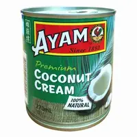 在飛比找蝦皮購物優惠-Ayam 雄雞標 特級椰漿-中 270g  乳脂27% 香醇