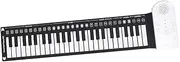 LIGIGWASH Portable Keys Foldable Roll Up Electronic Piano Durable Silicone Keyboard for Travel for Music Lovers Beginners for Home the Go