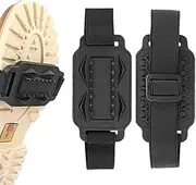 Snow Grips for Boots Shoes | Anti Slip Snow Traction Cleats - Wear-Resistant Reversible Spikes Grippers for Outdoor Fishing Mountain Climbing Foccar