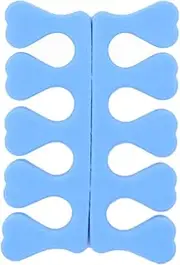 WOONEKY Toe Separators Foam Set of 20 Nail Toe Separators for Pedicure Easy to Use for Nail Nail Polish Random Color