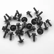 M6 Bolts 30X 1.0x17mm Loose Washer Hex Head SEMS Body Screws, Transmission Pan Bolts, Oil Pan Bolt with 18mm Washer,M6 Screws for Toyota,Subaru,Dodge & More,Replaces OEM 11508930 71315-122382A