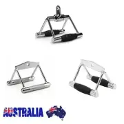 CLOSE GRIP SEATED ROW HANDLE BAR TRIANGLE CABLE ATTACHMENT GYM WEIGHT