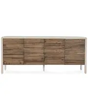 Classic Home Elodie 79in Reclaimed Elm Wood 4-Door Sideboard