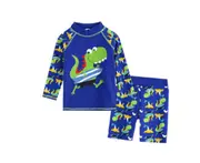 Swimsuit Boys Swim Trunks Split Long Sleeve Sunscreen Quick-drying Big Boy Boy Baby Warm Suit-2
