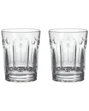 Waterford Set Of 2 Winter Wonders Clear Rose DOF Glasses