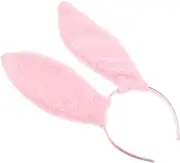 [OSOLADY] Flannelette Rabbit Ear Headband Foldable Bunny Ear Headdress Party Bunny Ear Hairband