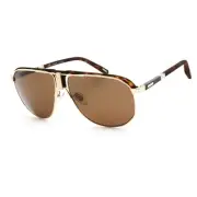 Chopard Sunglasses Shiny Rose Gold Havana Carbon Fiber Polarized SCHF82 300P New