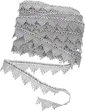 Angoily Fringe Trim for Sewing Silver Colored Decorative Embroidery Trim for DIY Crafts Skirts Curtains and Clothing Accessories Meters Long for Tailoring and Home Decor