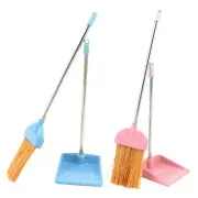 1/12 Mini Broom Dustpan Set Dollhouse Furniture Decorative