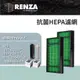 RENZA抗菌濾網 適用Honeywell HAP-801APTW HHT-155 802 HRF-HX2 HEPA濾心2片