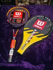 New! Wilson Oversize Court Zone Stretch 28 Tennis Racket & Cover 4 1/4 " Grip